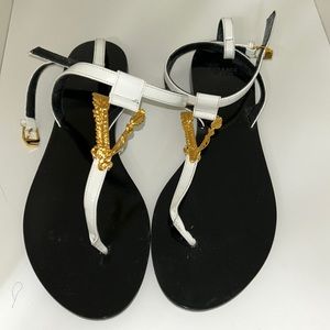 Very sexy VERSACE vacation slippers.